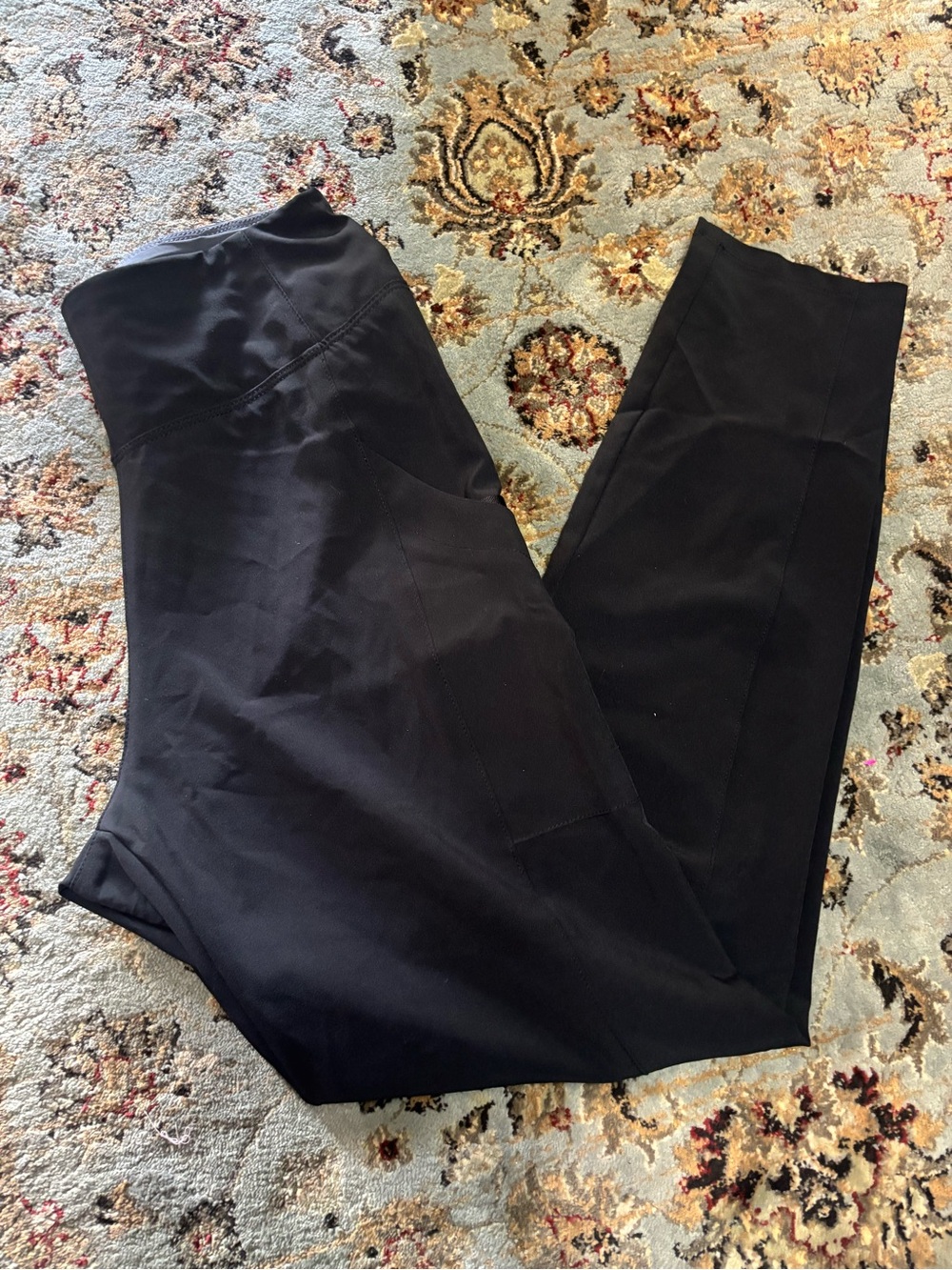 WonderWink Black and Gray Straight Leg Scrub Pants
